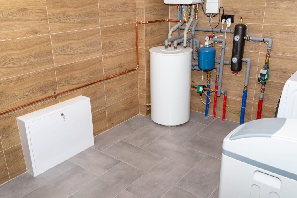 Residential water heater and plumbing system installed in Upland